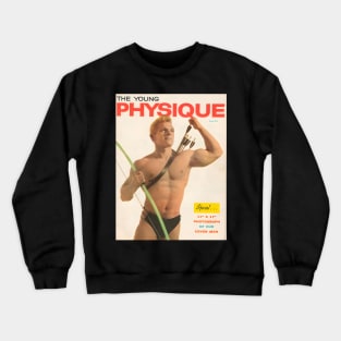 THE YOUNG PHYSIQUE - Vintage Physique Muscle Male Model Magazine Cover Crewneck Sweatshirt